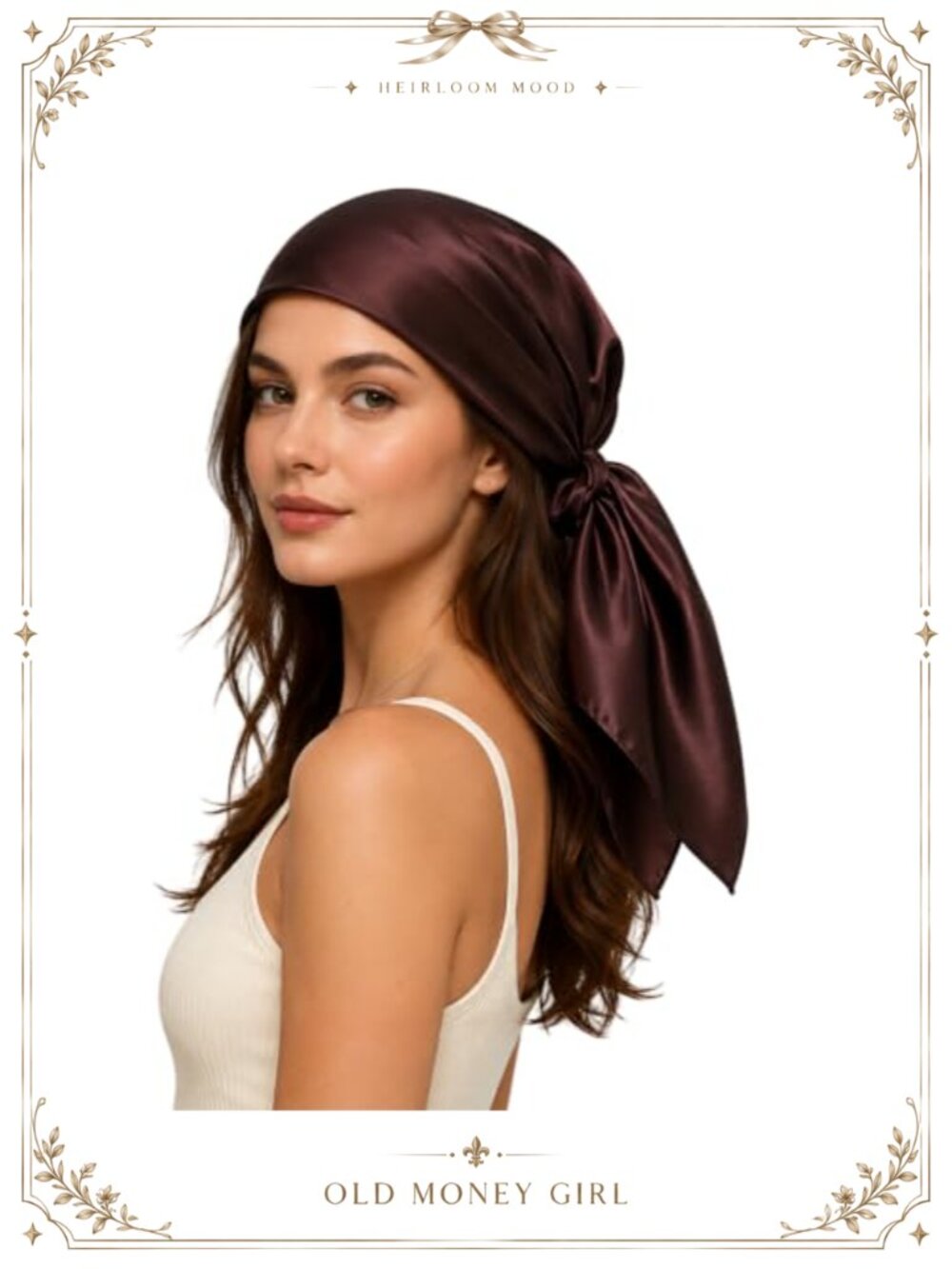 100% Mulberry Silk 35x35 Square Head Scarf Neck Scarf Sleep Cap